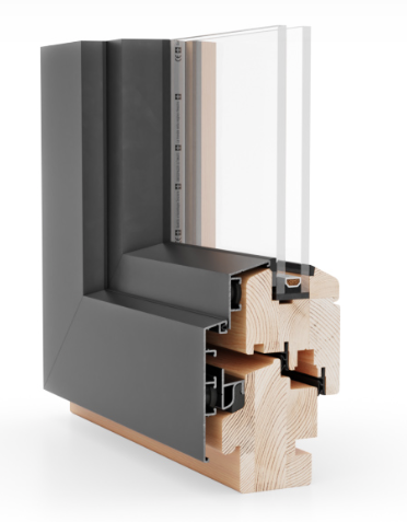 Holz-Alu-Fenster 68mm Holz-Alu-Fenster 68mm